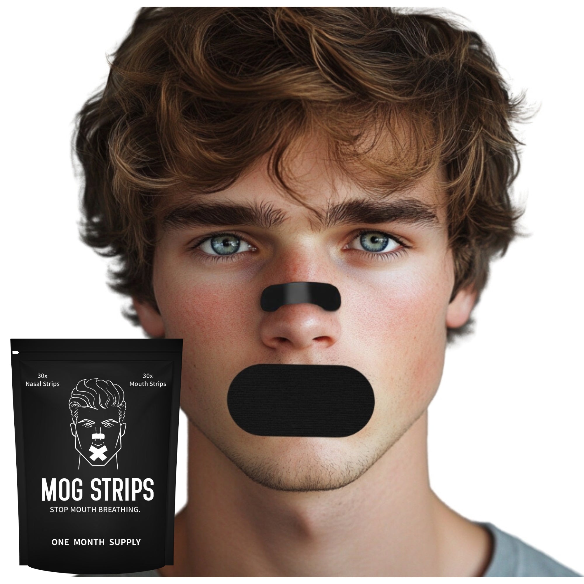 Mouth Strips + Nasal Strips (30 Day Supply)
